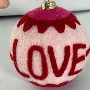 Ornament - LOVE for Valentine's Day or Christmas